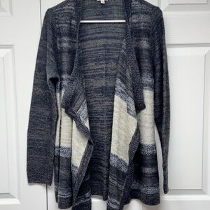 Sonoma Women's Blue and Gray Cardigan, size Large